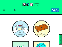 Tablet Screenshot of leicestersexualhealth.nhs.uk